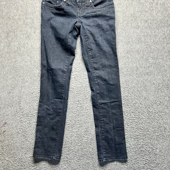 Hydraulic Extreme Slim Jeans Size 1/2 Short Black Gray Skinny Stretch Denim - Picture 9 of 16